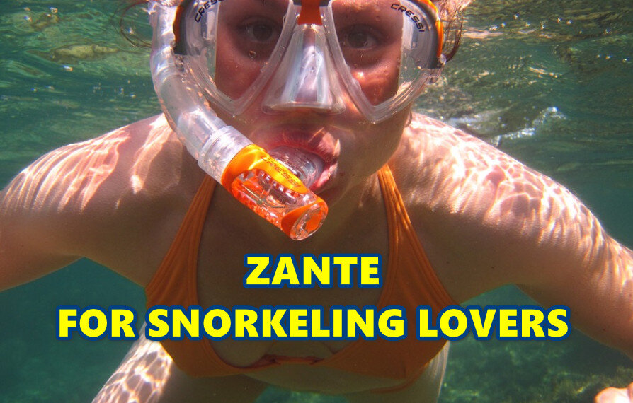 Snorkeling lovers zante