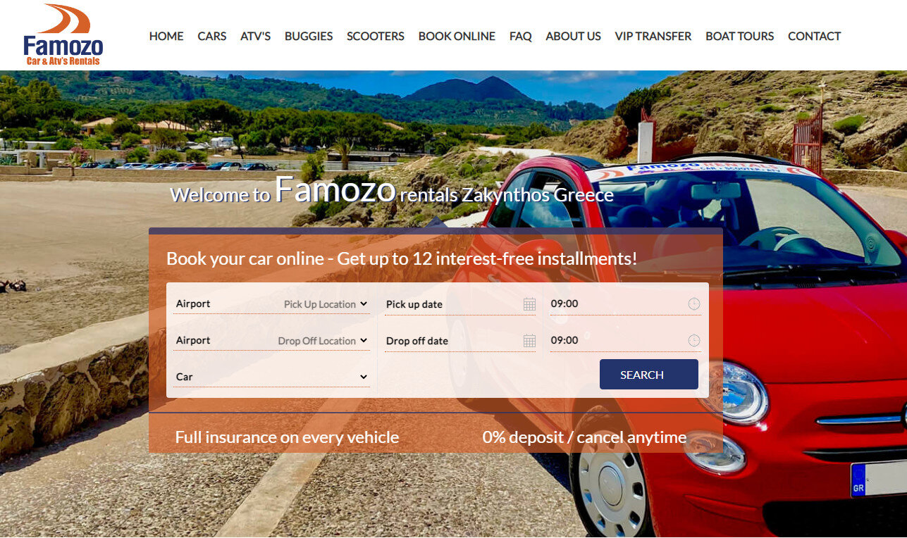 Famozo rentals Zakynthos Greece