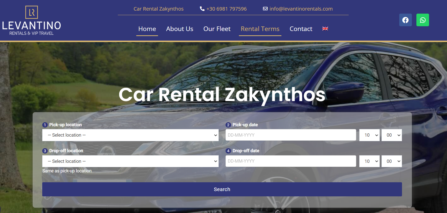 Levantino Rentals - Full Insurance for free Free unlimited kilometers 24hour road assistance Free delivery & collection from airport - hotels - port No deposit needed / No credit card required